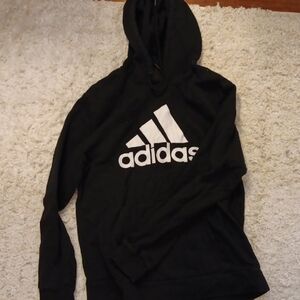 Adidas Men's Black Hoodie Sweater